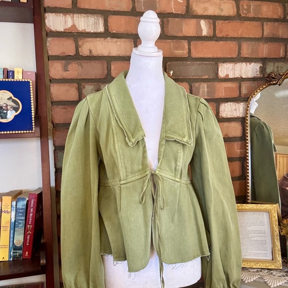 Free People Olive Utility Jacket - Picture 3 of 5